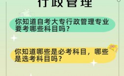自考大專需要考什么