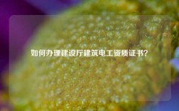 如何辦理建設廳建筑電工資質證書？