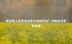 低壓電工證考完試多長時間發(fā)證？詳解證書發(fā)放流程