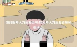 如何報(bào)考人力資源證書(如何考人力資源管理師資格證)