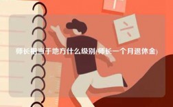師長(zhǎng)相當(dāng)于地方什么級(jí)別(師長(zhǎng)一個(gè)月退休金)