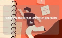 漢語言文學(xué)考研學(xué)校(考研究生怎么選學(xué)校和專業(yè))