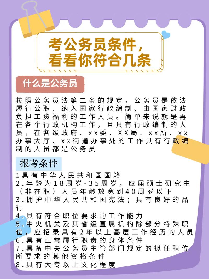 報考公務員需要什么條件-圖1