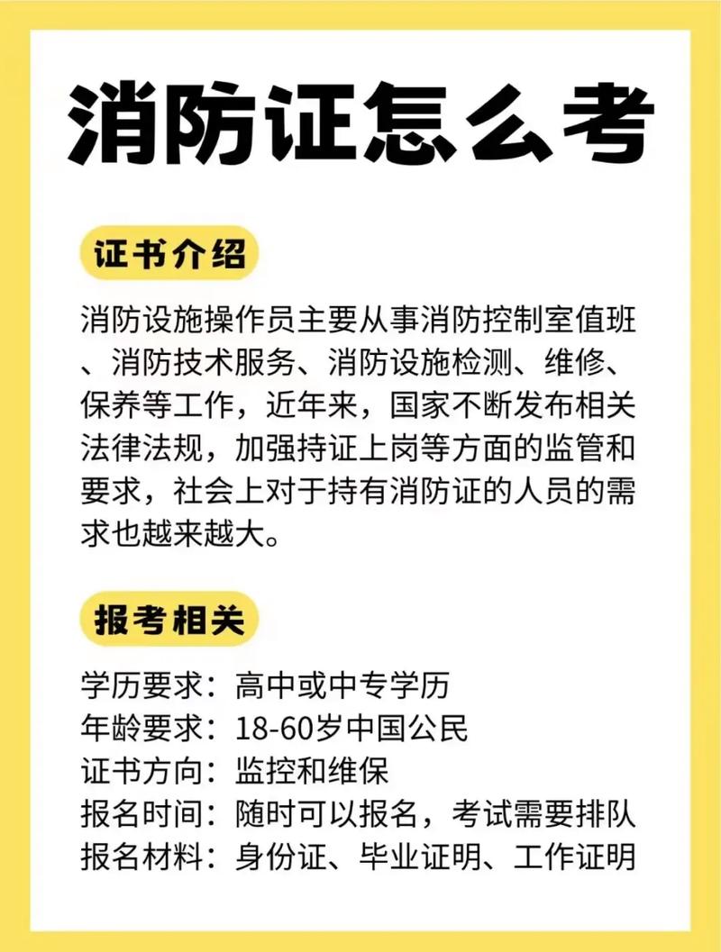 中級(jí)消防設(shè)施操作員的證件怎么考-圖1