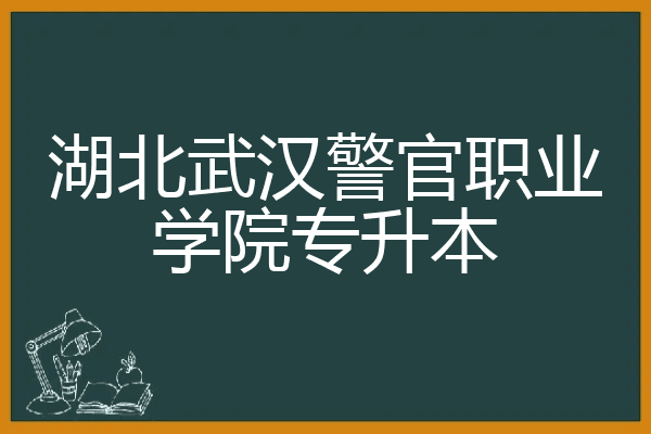 武漢警官職業(yè)學院專升本-圖1