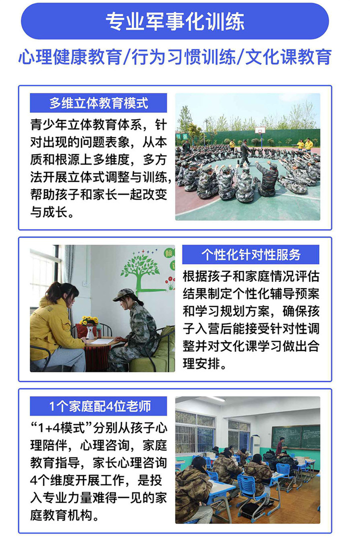江西贛州十大叛逆孩子軍事化特訓(xùn)學(xué)校-網(wǎng)癮叛逆學(xué)校名單一覽-圖2